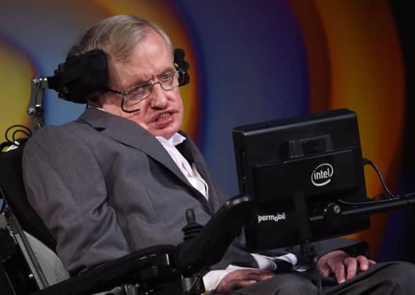 The late Stephen Hawking.