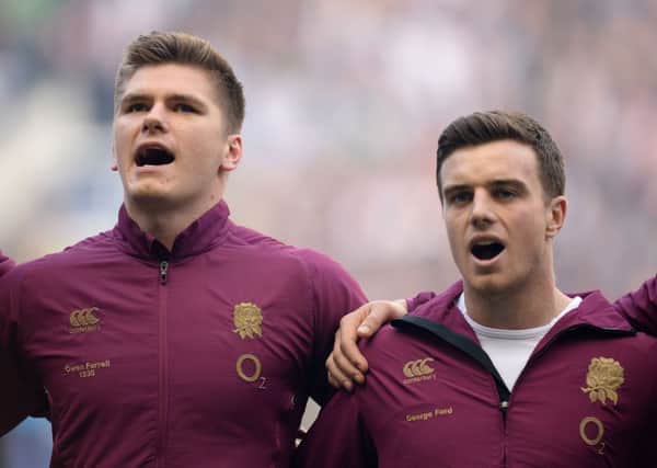 Owen Farrell, left, and George Ford will be required to help England play against South Africa with courage and conviction, says scrum coach Neal Hatley (Picture: Andrew Matthews/PA WIre).
