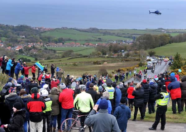 The Tour de Yorkshire makes its way from Middlesbrough to Scarborough in 2016.