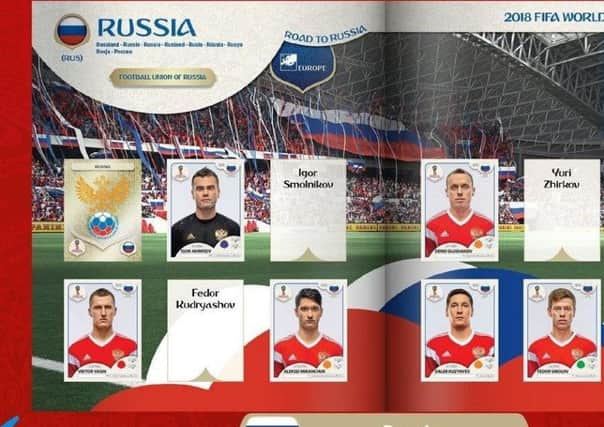 World Cup 2018: Panini sticker album.