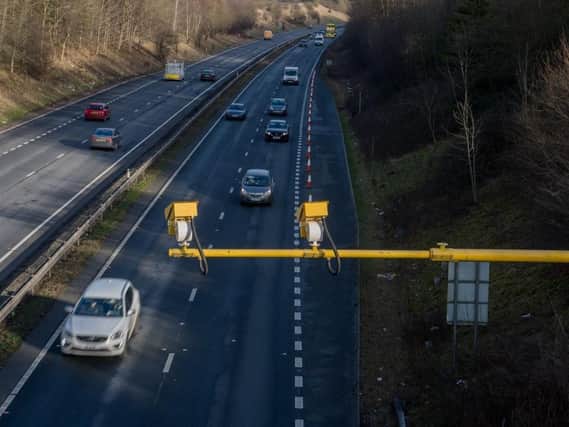 Average speed cameras have been installed on the M621