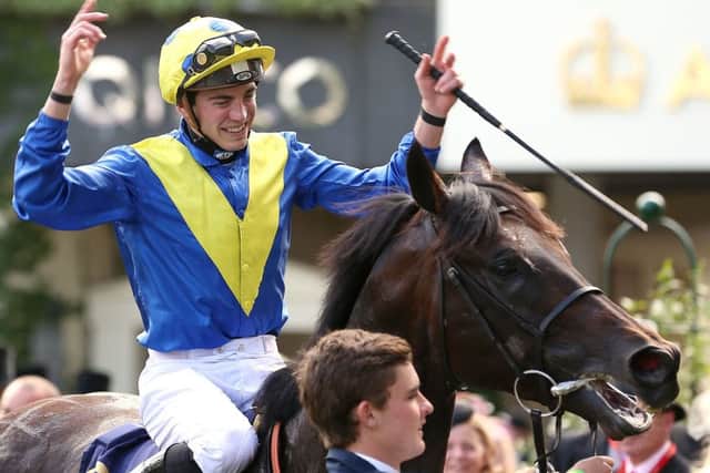Jockey james Doyle and Poet's World - the win was a record 76th at Royal Ascot for Sir Michael Stoute.