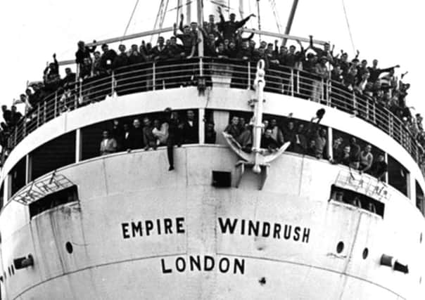 The Empire Windrush arrived in Britain in 1948.