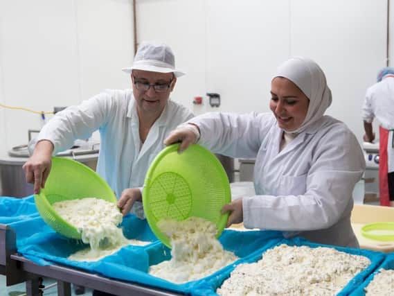 Squeaky cheese producer Razan Alsous and her husband Raghid