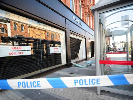 Flannels clothing store in Leeds, pictured on Tuesday morning. Image: Simon Hulme.