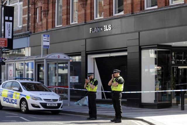 Flannels clothing store in Leeds, pictured on Tuesday morning. Image: Simon Hulme.