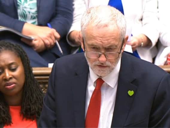 Jeremy Corbyn used PMQs to highlight warnings about Brexit from big firms such as Airbus and BMW.