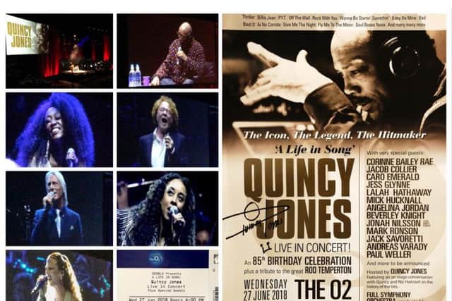Birthday boy Quincy Jones with all-star party guests Beverley Knight, Mick Hucknall, Paul Weller, Corinne Bailey Rae, Jess Glynne and more