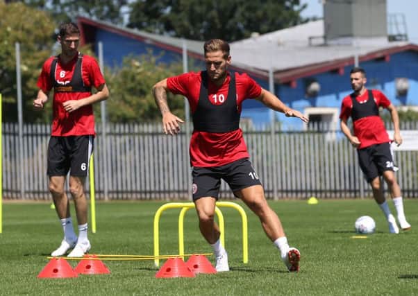 Billy Sharp of Sheffield Utd during the pre-season training at the Shirecliffe Academy. Picture: Simon Bellis/Sportimage