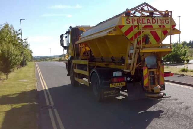 Gritters hit the roads in Cumbria. Photo: PA