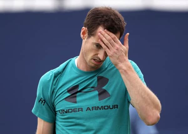 Andy Murray, twice the mens singles champion at Wimbledon, has decided with a heavy heart that he cannot risk playing this year (Picture: John Waltno/PA Wire).