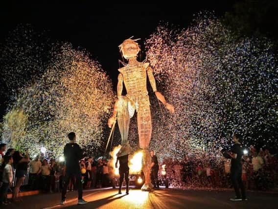 Friday night will see a giant visitor arrive in the city's streets