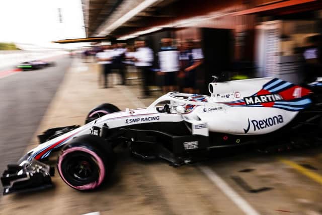 Oliver Rowland from Great Britain with Williams F1 Mercedes FW41 during the Spanish Formula One in-season young drivers Tests at Circuit de Barcelona in March 2018  (Picture: Xavier Bonilla/NurPhoto via Getty Images)