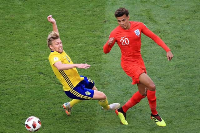 England's Dele Alli, in action against Sweden's Emil Forsberg (left), made his debut while on loan at MK Dons. (Picture: Adam Davy/PA)