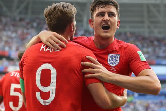 England's Harry Maguire (right) spent years at Sheffield United and Hull City while England captain Harry Kane was sent on loan to the lower leagues by Tottenham on numerous occasions (Picture: PA)