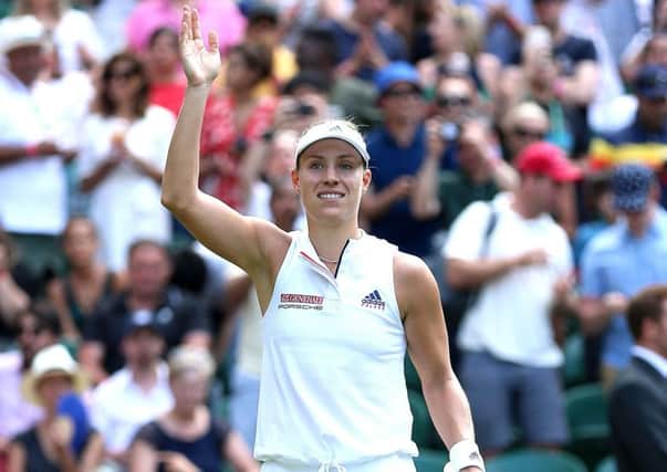 Angelique Kerber celebrates her win against Naomi Osaka on day six of the Wimbledon Championships. At seed 11, she is the second highest seed left in the tournament. (Picture: PA)