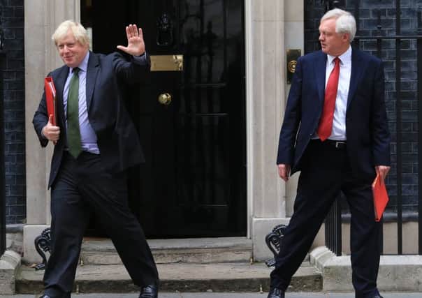 BREAKING STRAIN: Boris Johnson and David Davis have resigned from government in protest at Theresa Mays Brexit plan  but neither has any idea of a viable alternative.