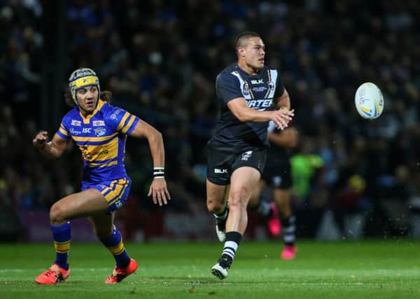 NEW FACE: Tuimoala Lolohea will join Leeds Rhinos for the 2019 season on a three-year deal. Picture: Alex Whitehead/SWpix.com -