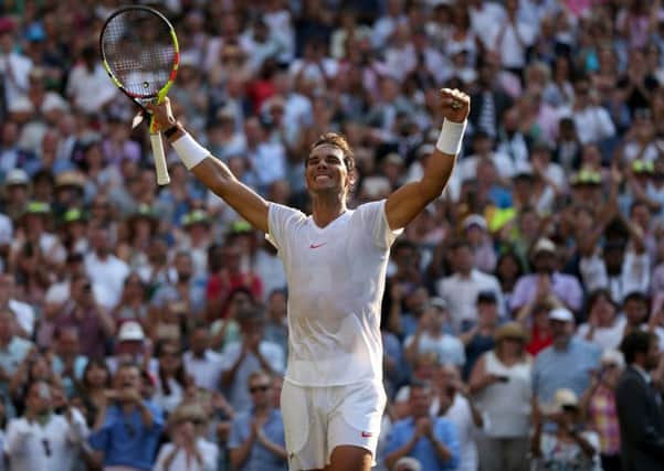 Reader Brian Sheridan has praised tennis correspondent Reg Brace's description of Rafael Nadal.
