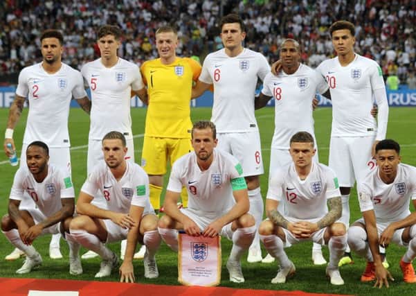 The England team group before the FIFA World Cup, Semi Final against Croatia at the Luzhniki Stadium. Picture: Owen Humphreys/PA