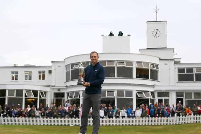 USA's Jordan Spieth celebrates with the claret jug after winning The Open Championship 2017 at Royal Birkdale. Picture: Richard Sellers/PA