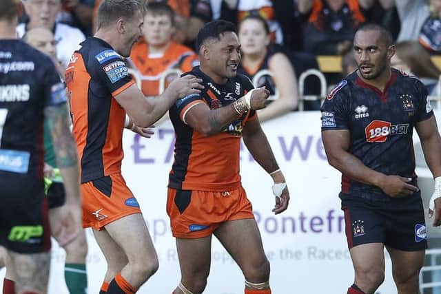 Castleford Tigers Quentin Laulu-Togaga'e may be switched from full-back to stand-off. Picture: Martin Rickett/PA