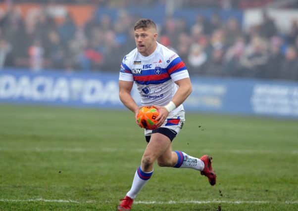 Ryan Hampshire will switch to half-back when Wakefield face Leeds on Friday night. Picture: Tony Johnson.