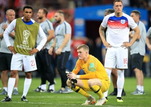 Goalkeeper Jordan Pickford reflects on Englands exit from the World Cup reckoning following extra-time defeat to Croatia (Picture: Adam Davy/PA Wire).