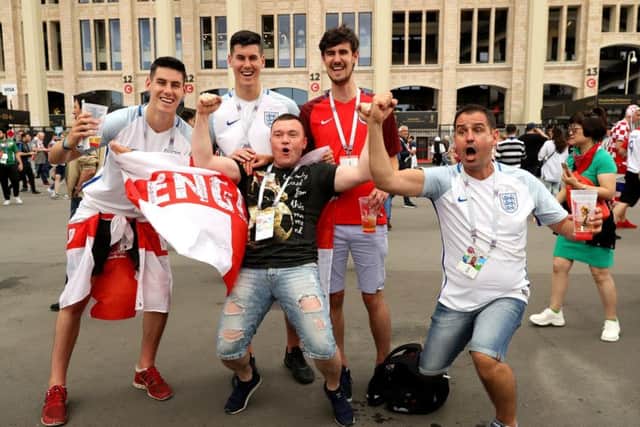 CREDIT: England fans ahead of the FIFA World Cup, semi-final against Croatia at the Luzhniki Stadium, Moscow. Picture: Aaron Chown/PA