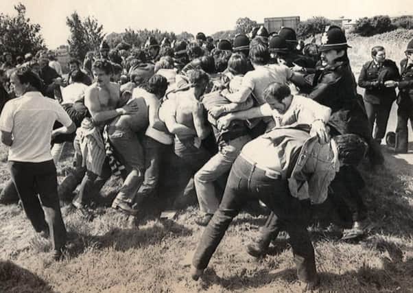 VIOLENCE:  The Battle of Orgreave remains a source of anger for South Yorkshires mining communities 34 years on.