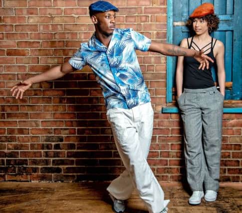 Wearing the Kempadoo Millar Lisbon flat cap, Â£60, and the Parkin cord cap, Â£58, is Jerome Wilks, 30, a professional dancer who has performed with  RJC Dance and ACE Dance, and Jasmine Greaves, 21, artist and Reggaeton dancer.