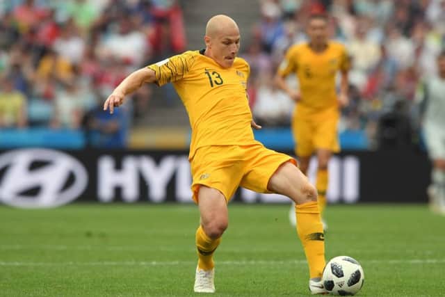 Huddersfield's Aaron Mooy in action for Australia during the 2018 FIFA World Cup. (Picture: Stu Forster/Getty Images)