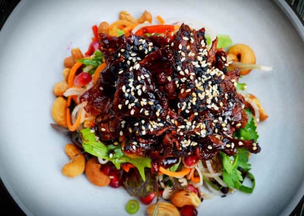 REALLY, REALLY GOOD: Aromatic crispy Leven duck salad.