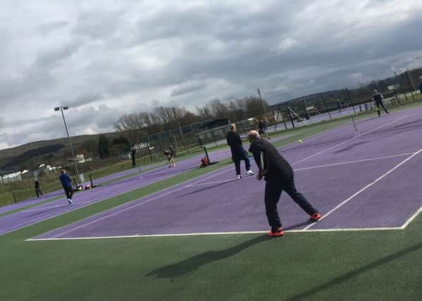 On the up: Skipton Tennis Club now has more than 600 adult and junior members.