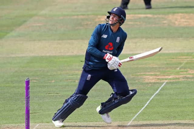 Joe Root attempts a paddle shot against India (Picture: Mitchell Gunn/Getty Images)