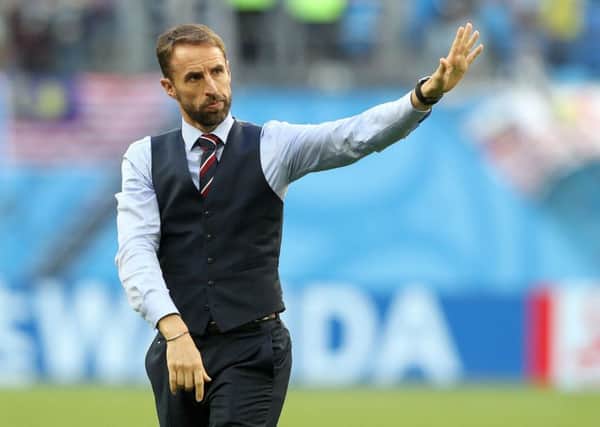 England manager Gareth Southgate acknowledges the fans after the FIFA World Cup third place play-off match at Saint Petersburg Stadium. (Picture: Owen Humphreys/PA Wire)