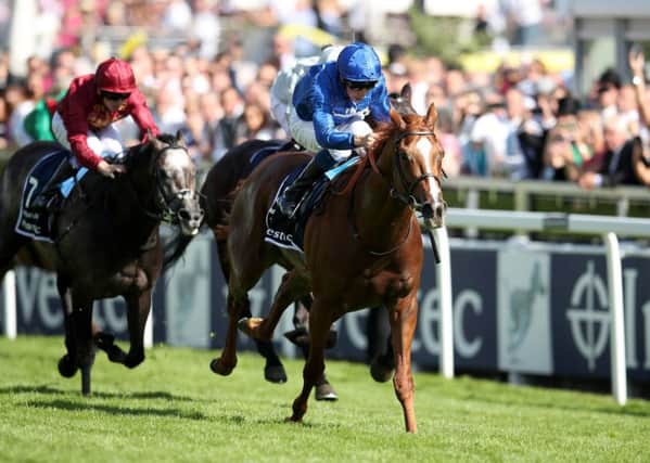 Masar ridden by jockey William Buick coming home to win the Investec Derby during derby day of the 2018 Investec Derby Festival at Epsom Downs (Picture: Adam Davy/PA Wire)