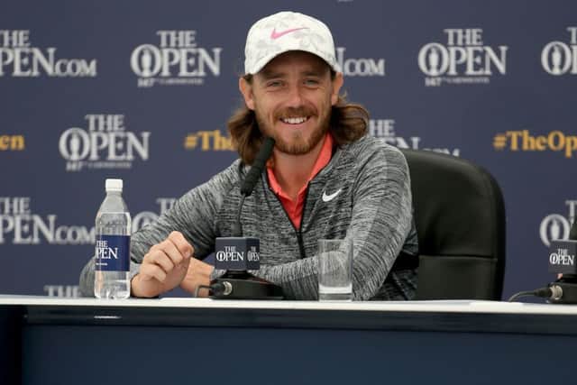 Tommy Fleetwood during a press conference on preview day two of The Open Championship 2018 at Carnoustie Golf Links, Angus. (Picture: Jane Barlow/PA Wire)
