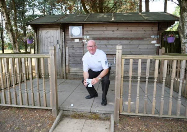 David Rishworth, former Halifax West End club pro, is a referee at the Open Championship at Carnoustie. If a player's ball comes to rest on the course's famous halfway house at the back of the 10th hole Rishworth - seen on his home course - will know what to do (Picture: Chris Stratford).
