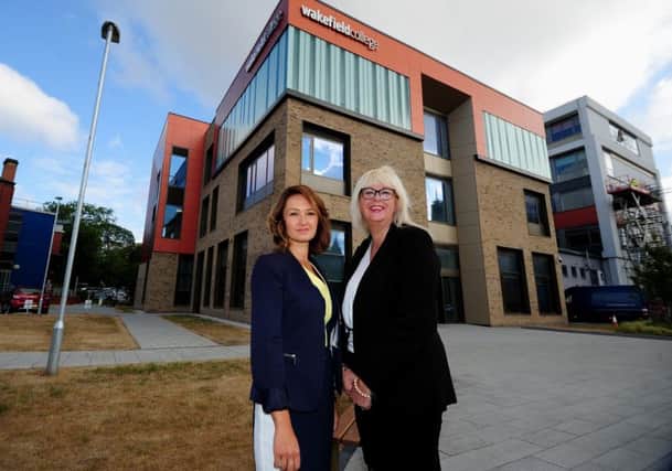 Innovation Network at Wakefield College, Wakefield. Speakers Olga Munroe (left) and Elizabeth Murphy pictured outside the college17th July 2018 ..Picture by Simon Hulme