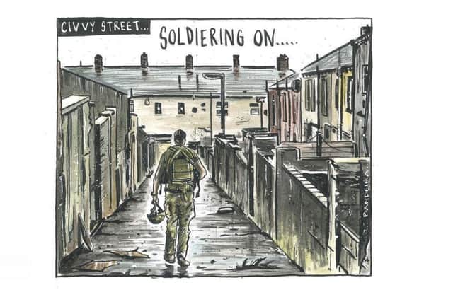 Mental health and the military - a cartoon by YP cartoonist Graeme Bandeira