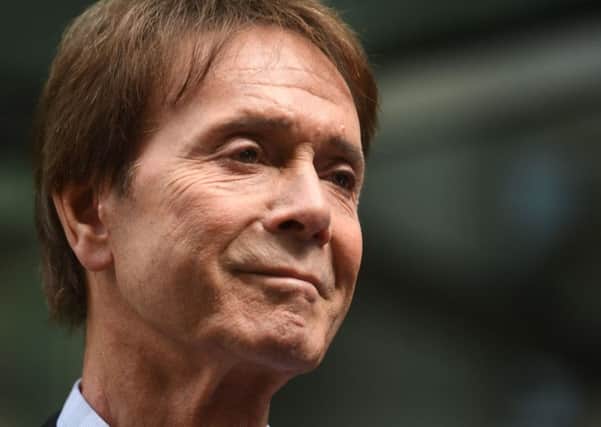 Sir Cliff Richard after winning his privacy case against the BBC.