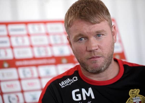 Doncaster Rovers manager, Grant McCann. Picture: Marie Caley