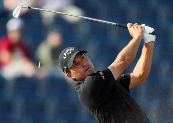 Kevin Kisner tees off at the third on his way to earning the first-round lead in the Open Championship at Carnoustie (Picture: David Davies/PA Wire).