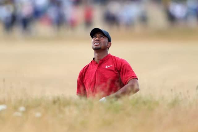 USA's Tiger Woods on the 10th during day four of The Open at Carnoustie. Picture: David Davies/PA
