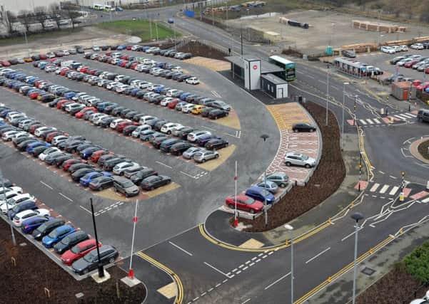 Elland Road Park and Ride in Leeds.