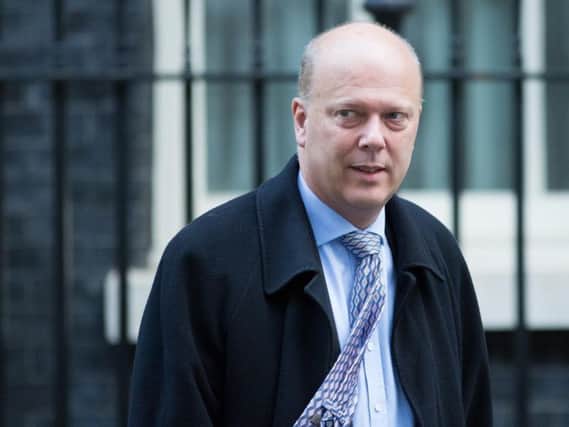 Transport Secretary Chris Grayling was caught up in train delays as he travelled from the Cabinet meeting in Gateshead to a visit in Doncaster.