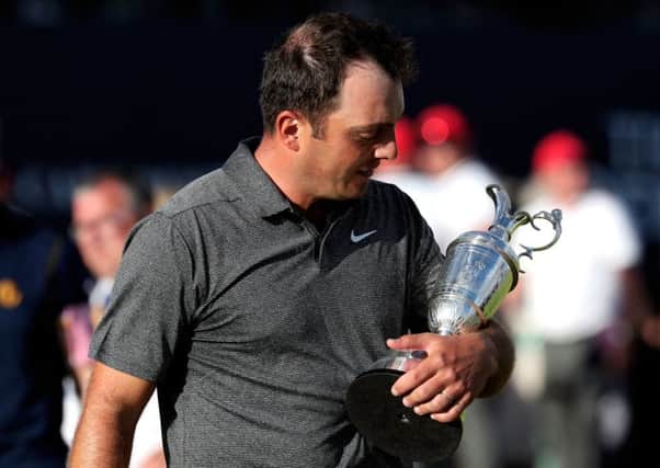New Open champion Francesco Molinari said he was reluctant to let go of the famous Claret Jug during his night of celebration at Carnoustie following his victory (Picture: Jane Barlow/PA Wire).