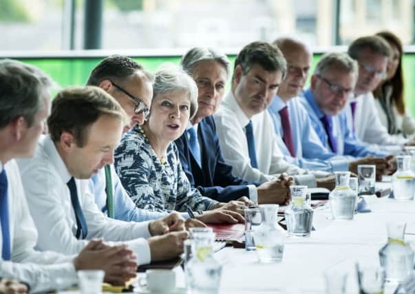 Theresa May and her Cabinet met in Newcastle on Monday.