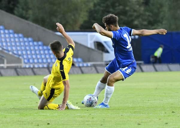 Tyler Roberts scored for Leeds United in last nights friendly at Oxford United but the visitors went down to defeat (Picture: Varleys).